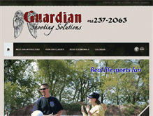 Tablet Screenshot of guardianshooting.com